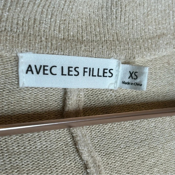 Avec Les Filles Belted Knit Romper Oat size Oversized XS - Picture 5 of 8